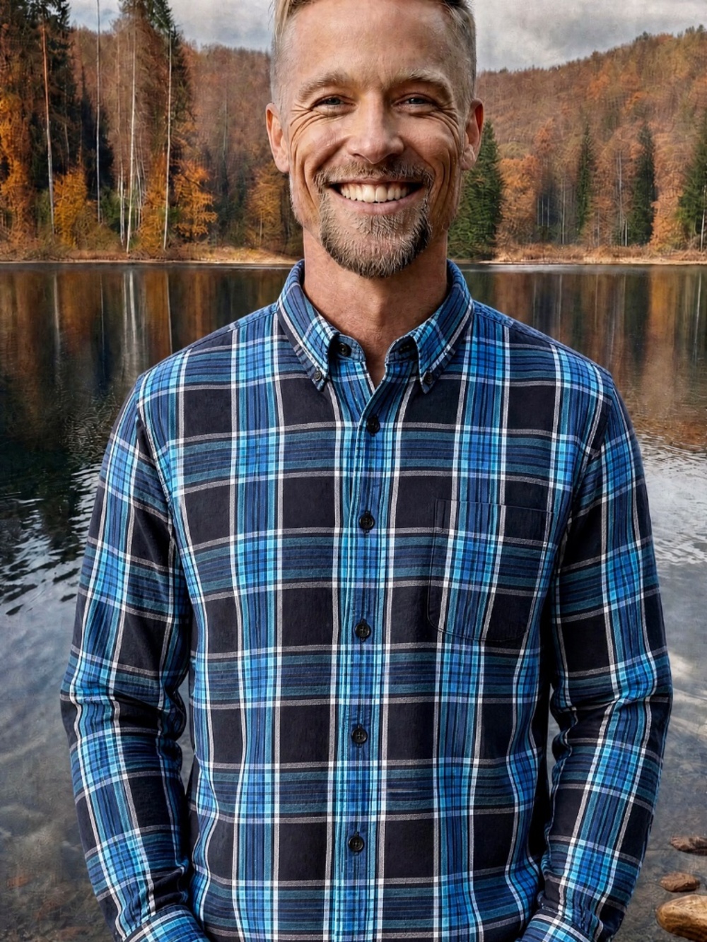 Lands End Mens Flannel Shirt
